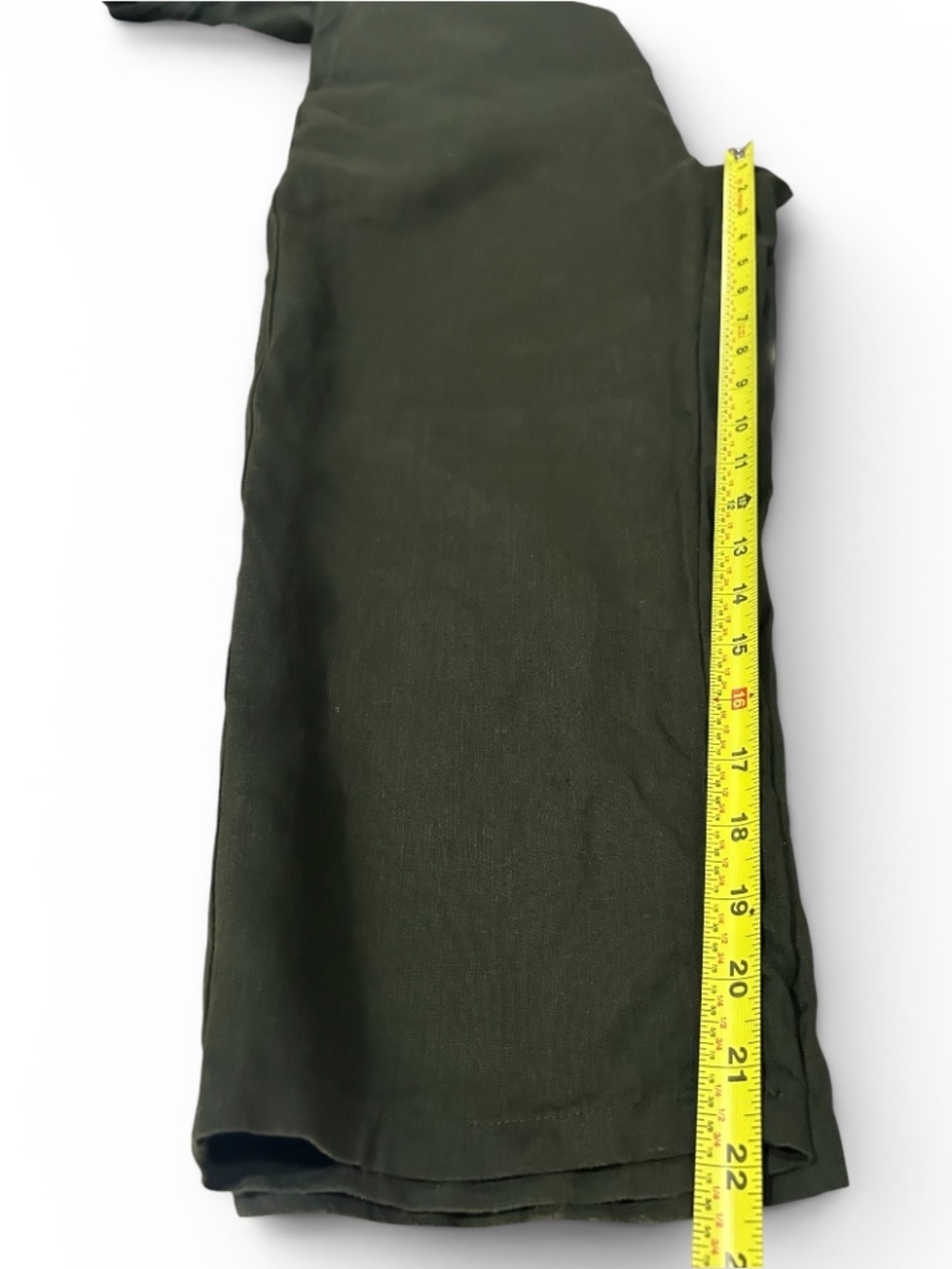 Eileen Fisher Organic Linen Jumpsuit Front Zip Sleeveless Size Small In Green - Picture 13 of 14